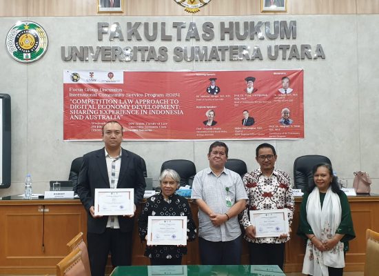 Fakultas Hukum USU, KPPU Dan University New South Wales (UNSW) Sidney Australia Gelar FGD Pendekatan Hukum Persaingan Di Sektor Ekonomi Digital