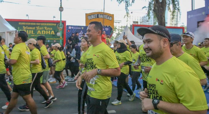 Pelaksanaan BMPD Medan Run 5K/10K, Musa Rajekshah Berhasil Finish 5K
