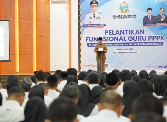 1.997 Tenaga PPPK Fungsional Guru di Dinas Pendidikan Sumut Resmi Dilantik