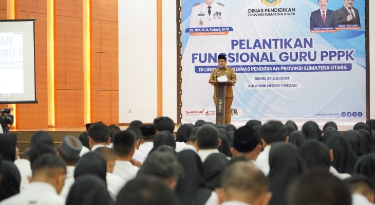 1.997 Tenaga PPPK Fungsional Guru di Dinas Pendidikan Sumut Resmi Dilantik