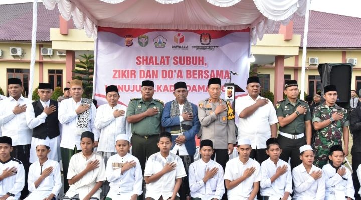 Polres Bireuen Bersama TNI dan Elemen Masyarakat Gelar Zikir dan Do’a Bersama Menuju Pilkada Damai 2024