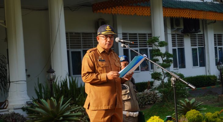 Pj. Bupati Langkat Faisal Hasrimy fokus pada program Pariwisata dan Kebudayaan dalam amanat Apel Gabungan senin.