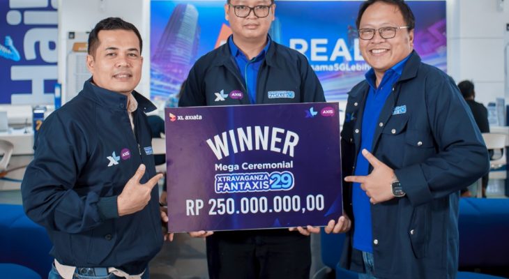 Program Kuis Xtravaganza/FantAXIS Pelanggan XL Axiata Asal Palembang Raih Hadiah Rp 250 Juta
