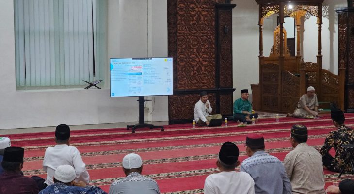 Jelang HUT RI ke – 79, PLN Gelar Sosialisasi Promo Belanja Nyaman Listrik Aman di Mesjid Agung Tebing Tinggi