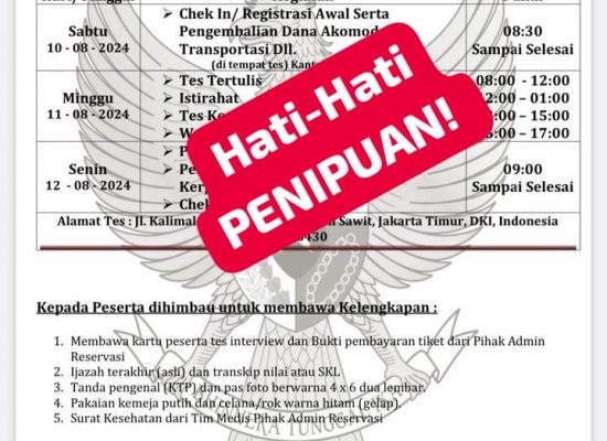 Marak Modus Penipuan Undangan Lowker, KAI Divre I Sumut Imbau Masyarakat Lebih Teliti