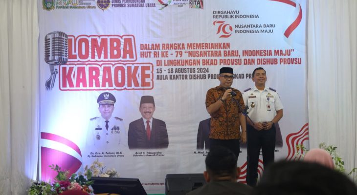 Semarak HUT RI ke-79: Dishub Sumut dan BKAD Gelar Lomba Karaoke, Tingkatkan Semangat Kebersamaa