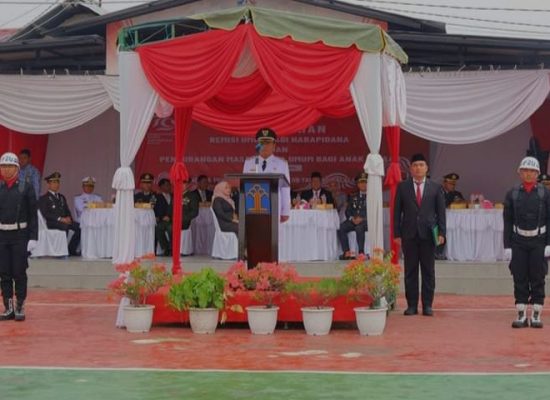 Walikota Tanjungbalai Jadi Inspektur Upacara di Lapas Kelas II B Tanjungbalai Dalam Rangka Peringatan HUT RI KE -79