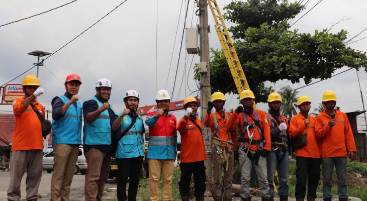 Penerapan K3 Dalam Bekerja, Manager UP3 Binjai Lakukan Safety Patrol