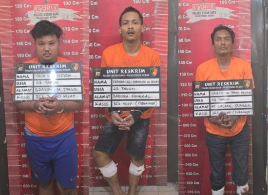 Polsek Medan Baru Tangkap Komplotan Curanmor yang Resahkan Warga, Dua Pelaku Dilumpuhkan