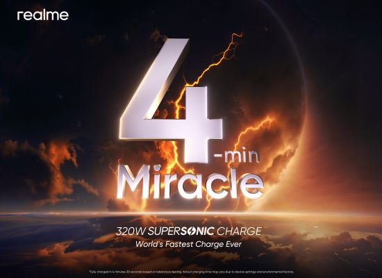 Pimpin Era Baru di Industri, realme Hadirkan Pengisian Daya Tercepat di Dunia lewat 320W SUPERSONIC Charge