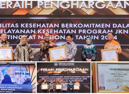 RS Adam Malik Raih Penghargaan BPJS Kesehatan Tingkat Nasional 2024