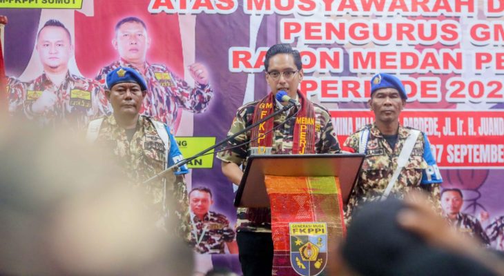 Hadiri Pelantikan Rayon Medan Perjuangan, Rico Waas: GM-FKPPI Harus Jadi Buah Hati Masyarakat