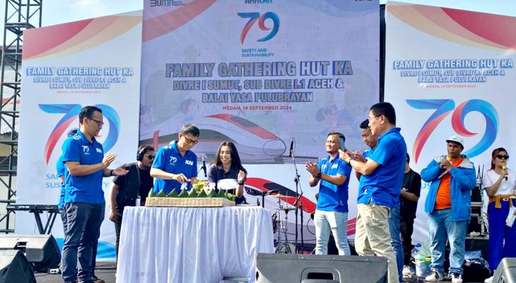 Ulang Tahun Ke-79, KAI Sumut Adakan Family Gathering