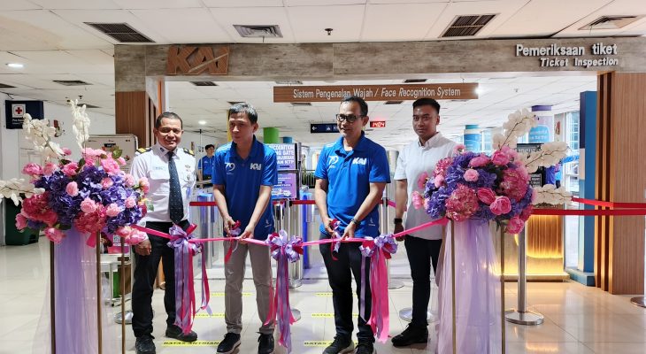 Peresmian Face Recognition Boarding Gate Stasiun Medan