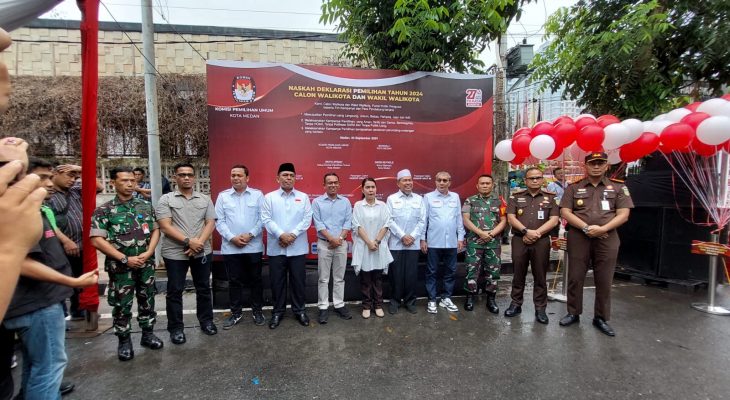 KPU Medan Ajak 3 Paslon Wali Kota dan Wakil Wali Kota Ciptakan Pilkada Damai