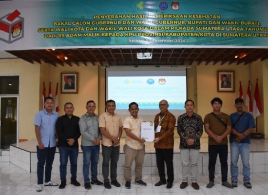 RS Adam Malik Selesaikan Pemeriksaan Kesehatan 55 Paslon Kepala Daerah pada Pilkada Sumut 2024