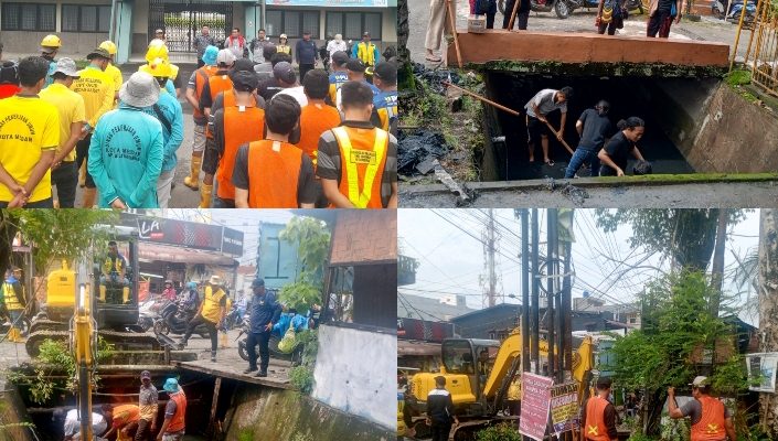 Pemko Medan Melalui Dinas SDABMBK dan BWS SUMUT II Medan laksanakan giat normalisasi Sungai Putih
