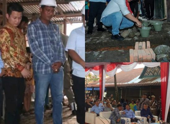Anggota DPRD Kota Medan Eko Afrinta Sitepu Hadiri Peletakan Batu Pertama Revitalisasi Pasar Simalingkar