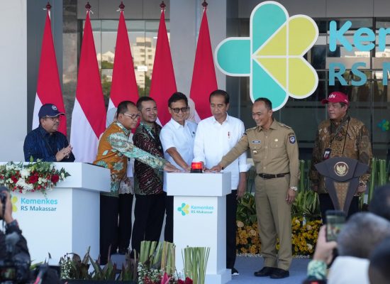 Peresmian Proyek RS Kemenkes Makassar oleh Presiden RI; Rumah Sakit Terbesar di Wilayah Indonesia Bagian Timur yang Dibangun PTPP