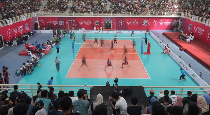 Perlengkapan Pertandingan Venue Voli Indoor Standar Internasional