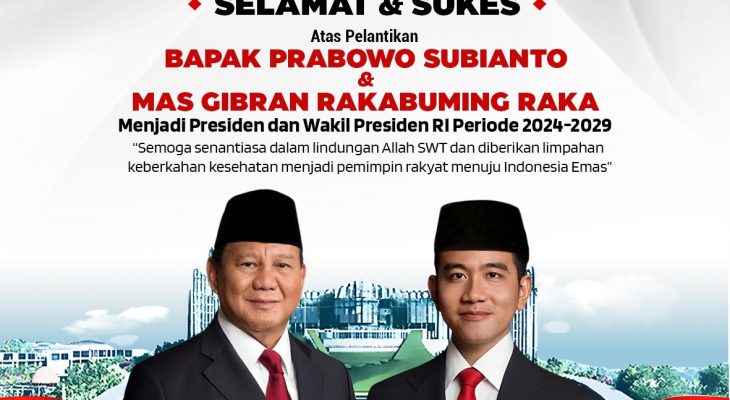 Yayasan Mapel Indonesia siap mendukung dan mengawal tujuan mulia serta visi misi Presiden dan Wakil Presiden Republik Indonesia periode 2024-2029 wujudkan Indonesia Emas