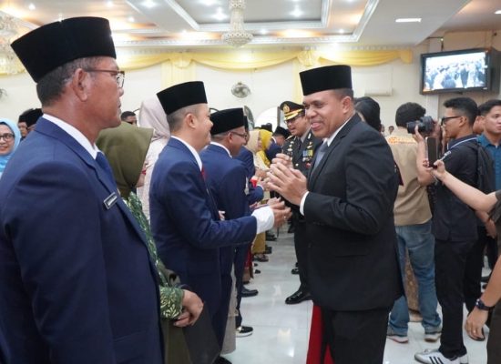Pj Bupati Langkat tekankan Sinergitas DPRD dan Kepala Daerah pada Pelantikan 50 Anggota DPRD Langkat Periode 2024-2029