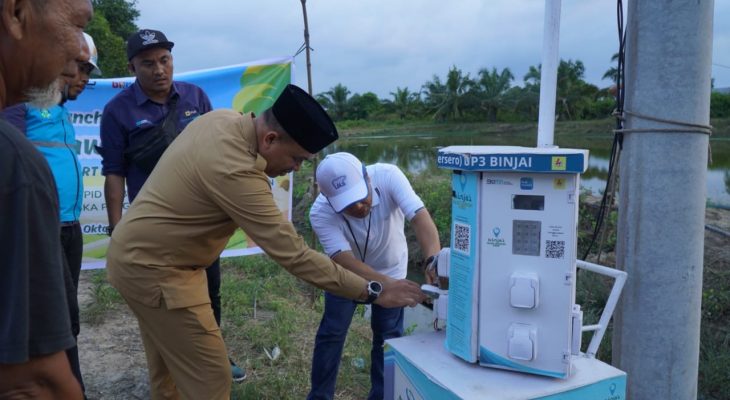 Pj. Bupati Langkat Faisal Hasrimy realisasikan Listrik Masuk Tambak; Tekan Biaya Produksi Lebih dari 50%