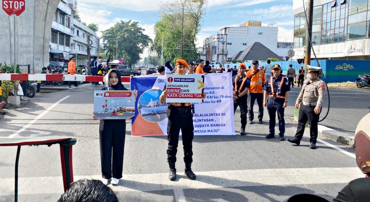 Divre I Sumut Himbau Masyarakat Disiplin di Perlintasan Sebidang, Demi Keselamatan Bersama