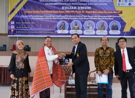 DJP Sumut I dan Universitas HKBP Nommensen Perpanjang MoU Perpajakan