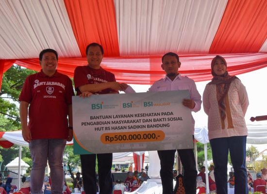 BSI Maslahat dan BSI Berikan Bantuan Layanan Kesehatan di  HUT 101 RS Hasan Sadikin Bandung