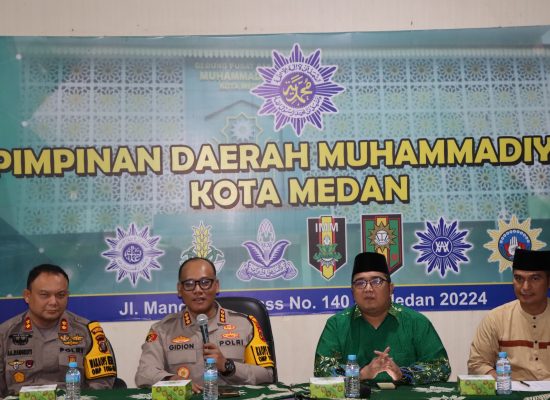Kapolrestabes Medan KBP Gidion Arif Setyawan Lanjutkan Kunjungan Silaturahmi ke NU dan Muhammadiyah