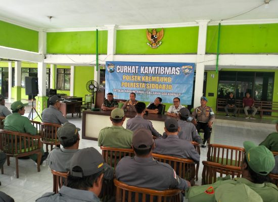 Sahabat Curhat Polsek Krembung Untuk Pilkada Damai