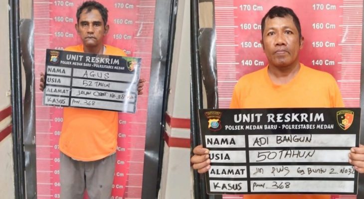 Unit Reskrim Polsek Medan Baru Amankan Dua Pelaku Pemerasan