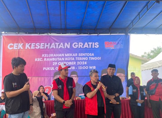 Ribka Tjiptaning Ajak Warga Tebing Tinggi Pilih Paslon PDI Perjuangan