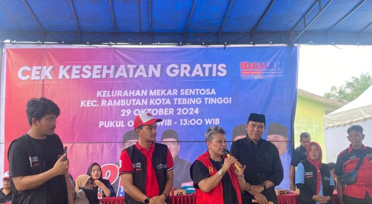 Ribka Tjiptaning Ajak Warga Tebing Tinggi Pilih Paslon PDI Perjuangan