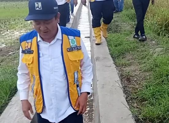 Penyelesaian Proyek Irigasi Bantuan sosial P3-TGAI  Pematang Bandar Dekati 80 Persen