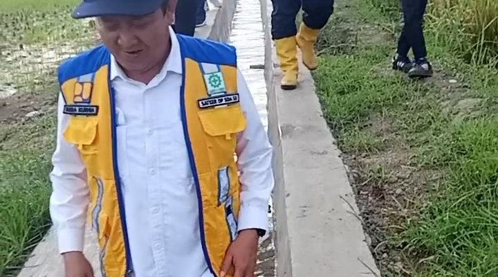 Penyelesaian Proyek Irigasi Bantuan sosial P3-TGAI  Pematang Bandar Dekati 80 Persen