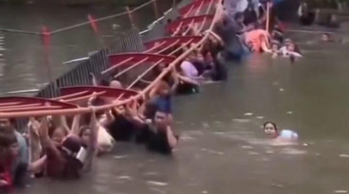 Jembatan Taman Hutan Kota Cadika Ambruk, Sejumlah Pengunjung Tercebur ke Danau