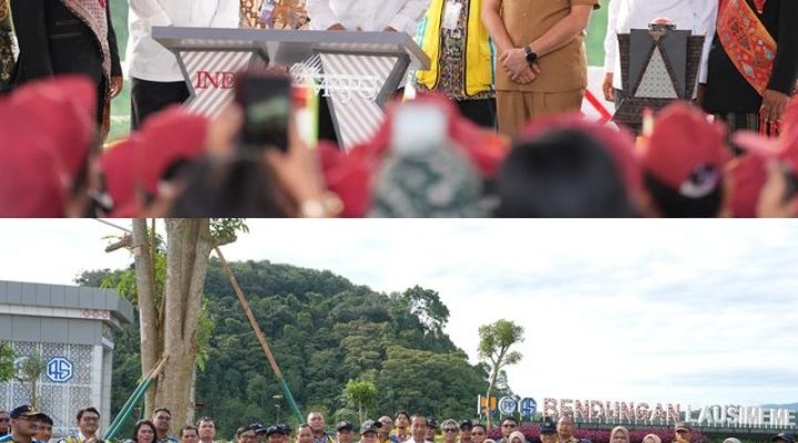 Resmikan Bendungan Lausimeme Presiden Jokowi: Dapat Mereduksi Banjir Kota Medan Dan Kabupaten Deliserdang