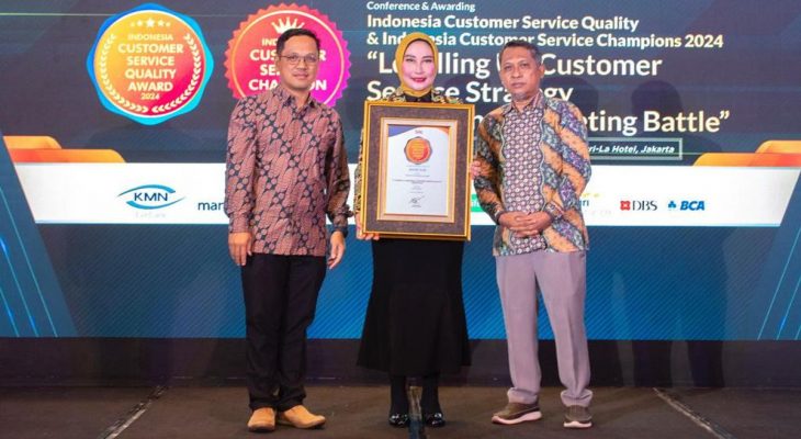 Bank bjb Raih Penghargaan Indonesia Customer Service Quality Award 2024