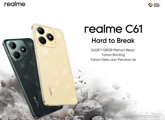 realme C61 Resmi Hadir di Indonesia, Smartphone Pilihan dengan Durabilitas Tinggi dan Kapasitas RAM Besar 24GB* Tersedia dengan Harga Spesial Rp1.699.000