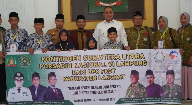Pj Bupati Langkat Lepas Kontingen PORSADIN VI, Siap Harumkan Nama Sumut di Tingkat Nasional