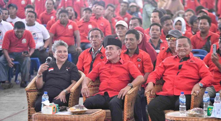 Rakercabsus PDI Perjuangan Tapteng: Ribka Tjiptaning Ajak Kader Akar Rumput Menangkan Edy Rahmayadi – Hasan Basri