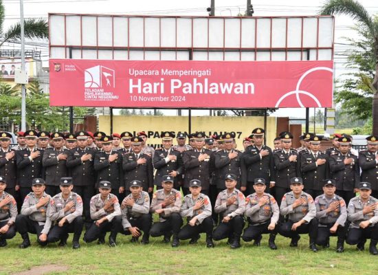 Polres Bireuen Gelar Upacara Peringatan Hari Pahlawan Tahun 2024