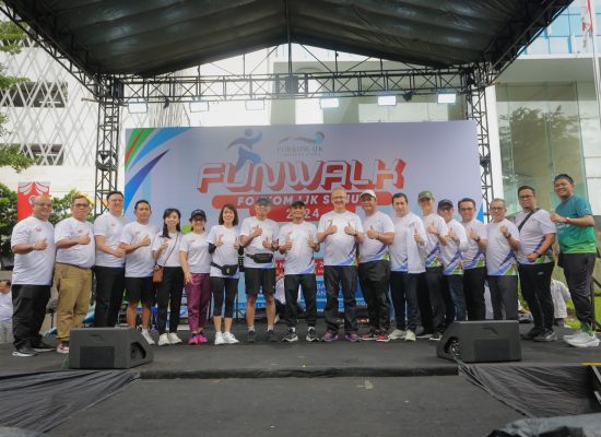 OJK dan Forkom IJK Sumut Gelar Fun Walk Dorong Target Inklusi Keuangan 90% pada Tahun 2024