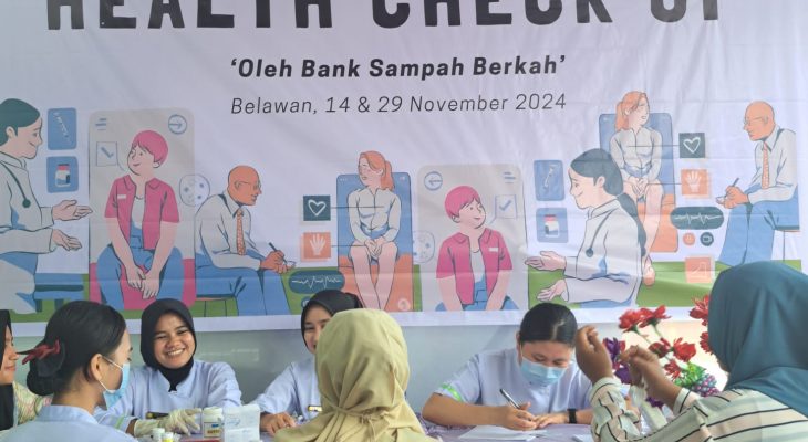 Bank Sampah Berkah Selenggarakan Cek Kesehatan Gratis bagi Warga Belawan