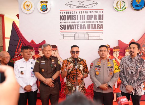 Kunker DPR RI, Ahmad Sahroni : Polda Sumut Komitmen Berantas Judi