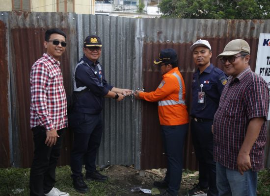 PT KAI Divre I Sumut Tertibkan Bangunan Rumah Perusahan DW 3 di Stasiun Siantar
