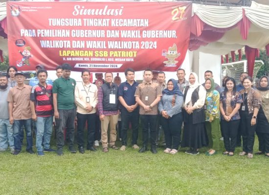 Mantapkan Persiapan, PPK Kota Medan Gelar Simulasi Pungut Hitung Suara di TPS