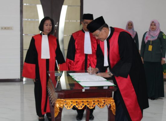 Agus Walujo Tjahjono resmi jabat Ketua PN Palembang Kelas IA Khusus